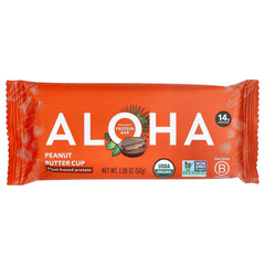 Aloha, Organic Protein Bars, Peanut Butter Cup, 12 Bars, 1.98 oz (56 g) Each