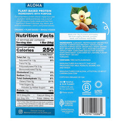 Aloha, Organic Protein Bars, Vanilla Almond Crunch, 12 Bars, 1.98 oz (56 g) Each